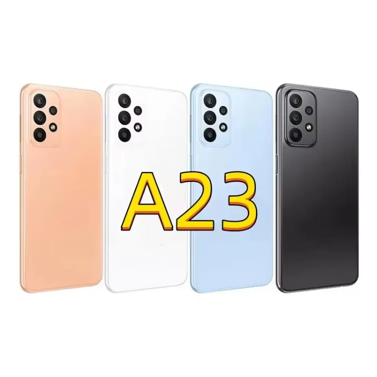 Wholesale Original LCD A23 Smartphone 4+64GB ROM LTE 50MP Quad Camera Single SIM Unlocked For A23 Android Mobile Phone