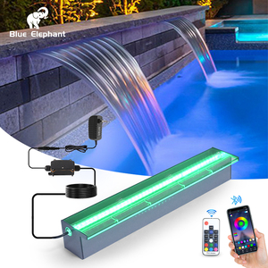 Cascada Decorativa RGB de 1200 mm para Piscina, Fuente de Agua de Plástico para Exteriores con <span class=keywords><strong>Precio</strong></span> Popular - Product Image 2