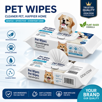OEM/ODM Tisu Basah Ramah Lingkungan untuk Hewan Peliharaan, Hipoalergenik untuk Anjing & Kucing, Pembersih Tubuh & Cakar yang Lembut, Harga Pabrik & Label Pribadi