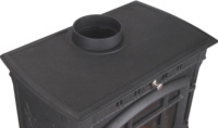 Estufa de Leña de Hierro Fundido, Horno Moderno Ecológico y Seguro para Uso en Interiores/Exteriores, Tamaño Pequeño, Garantía de 3 Años, Gnee Garden