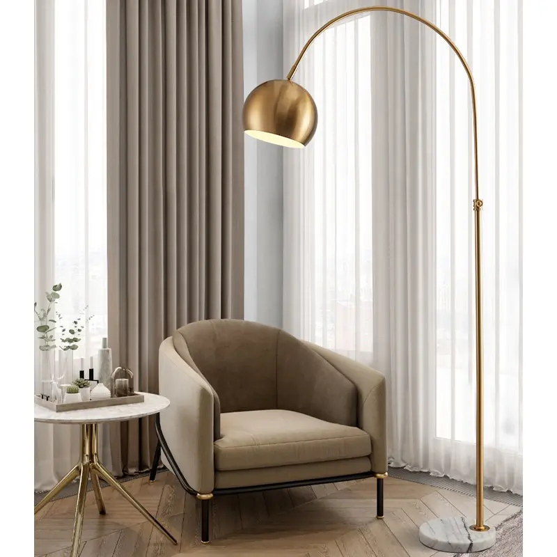 Modern Nordic Design Long Stand Lamp Warm Light Cool Light Dimmable Metal Standing Led Corner Floor Lamp
