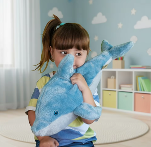 Delfín de peluche sostenible de 15 pulgadas, juguete de reciclado de peluche suave poliéster, respetuoso con el medio ambiente - Product Image 1