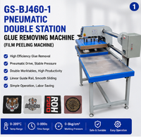 Presse à chaud industrielle pneumatique à poste unique pour l'impression par transfert thermique de logos et étiquettes de vêtements