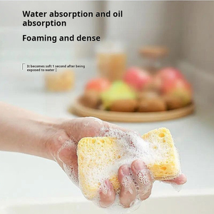 <b>Wood</b> pulp cotton loofah cloth dishwashing cloth for kitchen cleaning loofah <b>slices</b> - Product Image 6