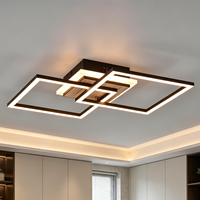 Plafonnier LED moderne à 2 anneaux, montage encastré, idéal pour chambre, couloir, cuisine, entrée