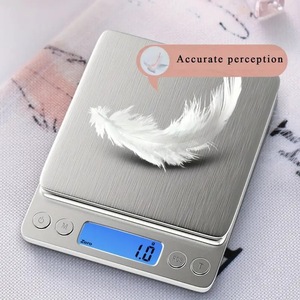 เครื่องชั่งครัวดิจิตอล AccuWeight สแตนเลส หน้าจอ LCD แสดงน้ำหนักแม่นยำ เครื่องชั่งสำหรับทำอาหารในครัวเรือน - Product Image 1