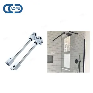 Bathroom Shower Door SUS304 316 Glass Fitting Pull Rod Glass Shower Door Support Bars