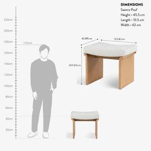 Puf Versátil Multiusos de Madera Maciza, Cojín de Suelo y Reposapiés para Sala de Estar, Dormitorio, Área de Juegos Escolar, Diseño Tradicional - Product Image 3