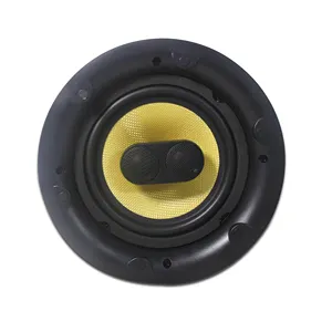 Alto desempenho 2 vias alto-falante 6.5 polegadas, 50W IP Network com Crossover Dual Voice Coil e duplo tweeter teto alto-falante