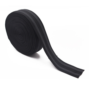 Chấp nhận biểu tượng tùy chỉnh màu đen đàn hồi ban nhạc dệt đàn hồi <span class=keywords><strong>Webbing</strong></span> - Product Image 2