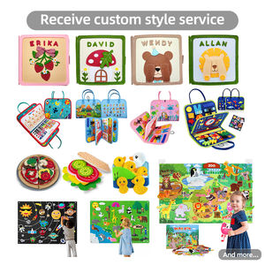 Tablero de Actividades Sensoriales Montessori de Fieltro para Niños Pequeños, Aprendizaje Temprano de Conteo, Números, Matemáticas, Educación Preescolar - Product Image 6