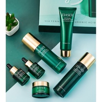 Soin de Peau de Luxe au Fenouil Marin et Acide Hyaluronique : Lotion Tonique, Crème Visage, Nettoyant Facial, Sérum