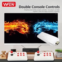 Console de jeu d'arcade X6, stick de jeu TV HD 4K avec double joystick d'arcade intégré, 20000 jeux intégrés pour PS1/FC/GBA/MAME