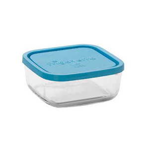 Frigoverre Glass Airtight <b>Container</b> 22 × 22 × 9 h cm, with Airtight Lid - Product Image 1