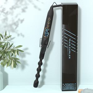 Bigoudi à bulles en céramique de 1 pouce avec écran LCD baguette à friser électrique avec chauffage PTC pour usage domestique ou hôtelier - Product Image 4