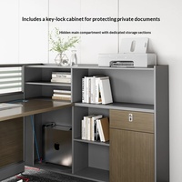 Bureaux personnalisés haut de gamme pour mobilier de bureau, table de bureau en forme de L, bureau informatique modulaire pour une seule personne, rangement pour espace de travail moderne