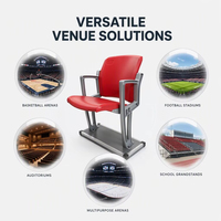 Chaises pliantes en gros pour tribunes, sièges de stade pliables pour complexes sportifs et entrepreneurs en génie civil