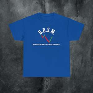 B.D.S.M. Camiseta Business Development Strategy Management Azul Talla M para hombre - Product Image 1