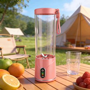 Licuadora Silenciosa Recargable USB-C de 550 ml con Boquilla, Compacta para Gimnasio y Portavasos de Auto - Product Image 1