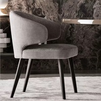 Chaises de salle à manger en tissu rembourrées, design moderne et luxueux, style nordique, pour la maison, la cuisine et les restaurants