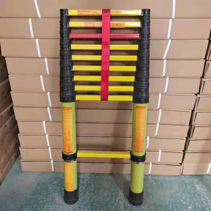 Tragbare leichte isolierte Teleskop-Glasfaser-Trittleiter für die Elektro technik - Product Image 6