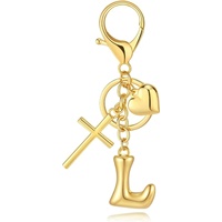 Untuk Gantungan Kunci Huruf Gelembung Cross-Border Cross Heart, Liontin Kreatif Unik Modis, Hadiah Kecil