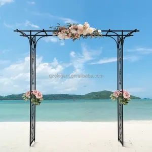 ตาข่ายซุ้มแต่งงานวินเทจแบบกว้างพิเศษต้นไม้ปีนเขาโลหะสีดำเป็นมิตรกับสิ่งแวดล้อมเคลือบด้วยผง - Product Image 6