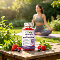 Gummies véganes naturelles à base de plantes, sans OGM, halal, pour le soutien de l'humeur, la relaxation et le soulagement du stress