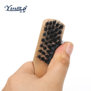 Brosse à chaussures en bois massif Yinste, poils de porc, nettoyage en douceur pour usage domestique - Product Image 4