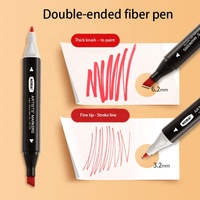 Marqueur de dessin pour enfants à double tête multicolores en promotion