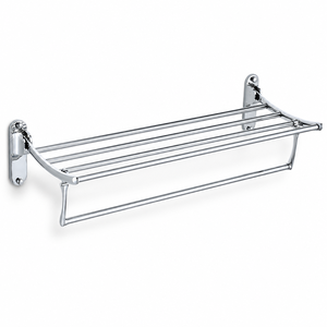 Portasciugamani da Parete in Acciaio Inox con Doppio Livello e 4 Barre, Design Moderno, Ecologico, per Appartamenti - Product Image 1