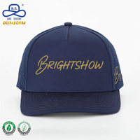 Klassieke Frame Cap 5 Panelen Gebogen Rand Baseball Caps Ademend Snap Back Ontwerp Verstelbare Golf Caps Voor Zomersport