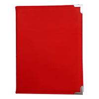 Porte-menu de bar à café en cuir PU personnalisé pour restaurant, double pliage, couvertures de menu