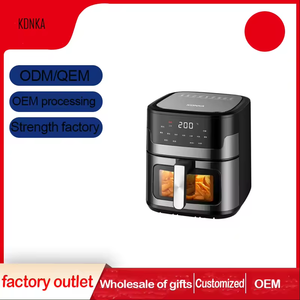 Freidora de aire, gran capacidad, diseño <span class=keywords><strong>visual</strong></span> doméstico, freidora eléctrica doméstica, freidora de aire multifuncional de acero inoxidable - Product Image 3
