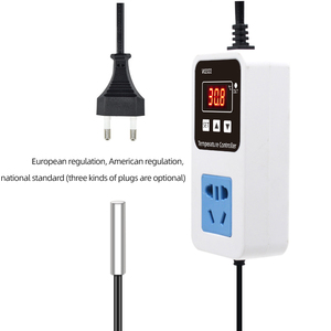 W2022 <span class=keywords><strong>220V</strong></span> Kỹ Thuật Số Nhiệt Điều Khiển Nhiệt Độ Ổ Cắm Ổ Cắm Sưởi Ấm Chuyển Đổi Với Ntc Cảm Biến - Product Image 3