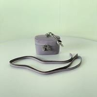Mini sac bandoulière carré en cuir grain litchi, étui à rouge à lèvres et porte-monnaie, pochette portable, mini sac à bandoulière tendance pour fille, porte-clés