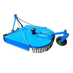 Farm equipment tractor 3 point mounted grass rotary blade cutter lawn slasher bush mower