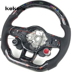 Pour <span class=keywords><strong>Volkswagen</strong></span> Golf GTI MK7 Volant en Fibre de Carbone Forgé R avec Écran LED Intelligent et Boutons Multifonctions Personnalisation - Product Image 3