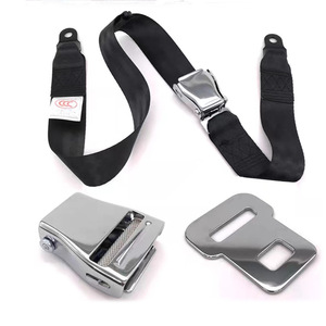 Ceintures de sécurité d'avion à deux points en acier 45 et polyester pour remplacement et réparation, accessoires d'aviation - Product Image 1