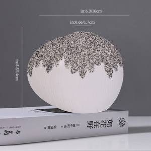 Quality Assurance Ceramic Vase With Hydroponic Function for TV <b>Console</b> Tabletop Dried Flower Display Home Decor - Product Image 6