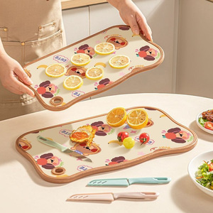 Plastic Cutting Board Rectangle Anti Bacterial Kitchen Fruit Chopping Block Multifunction Easy To Clean Non Toxic - Product Image 3