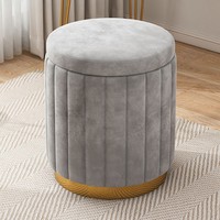 Tabouret et ottoman ronds en papier pour la maison et chaise de salle à manger – Design moderne avec rangement pour chambre à coucher