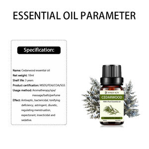 Olio Essenziale di Cedro Puro al 100% Biologico Pressato a Freddo di Alta Qualità per la Crescita dei Capelli e Benefici Antibatterici/Antisettici - Product Image 3