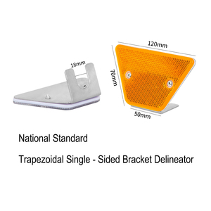 Segnali Montati su Trave Trapezoidale, Segnali di Avvertimento e Guida Rettangolari e Triangolari Monofacciali, Segnali Riflettenti per Guardrail a Profilo W - Product Image 2