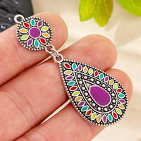 Pendentif européen américain pour boucles d'oreilles, collier, fabrication de bijoux DIY, pendentifs en forme de larme, kit de fabrication de pendentifs, breloques pour la fabrication de bijoux