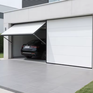 Puertas de Garaje Seccionales Automatizadas de Estilo Moderno, Puertas Elevadoras de Garaje, Puertas de Garaje de Panel de Aluminio Abatibles - Product Image 2