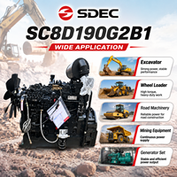 Motor Diésel SDEC Serie SC8D 190G2B1, 8.27L, 140kW, 6 Cilindros, Turboalimentado, 2200 RPM, para Maquinaria de Construcción y Grupos Electrógenos