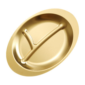 Stainless Steel Oval Snack Plate 304 Grade Divided Dish For Fried Chicken Fries Bar KTV Use - Product Image 5