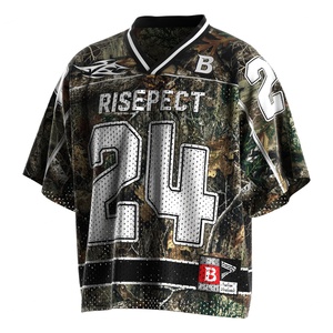 Maillot de football américain rétro avec tissu à séchage rapide, finition anti-humidité et motif personnalisable pour les matchs. - Product Image 1