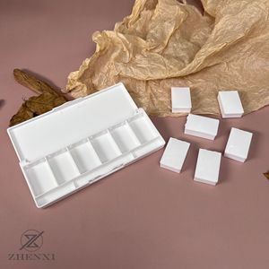 Six Compartment Cosmetic Palette PP Material Portable Replaceable Sample <b>Box</b> For Makeup Nail Polish Gel Pigment - Product Image 1